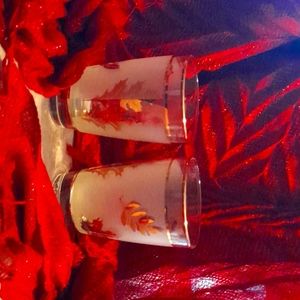 Gold foil collectable glasses set